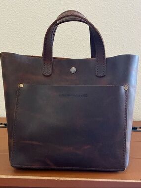 Portland Leather Mini Crossbody Tote